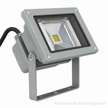10W LED Floodlight with Aluminum Die-cast Alloy Body and High Utilization of Power